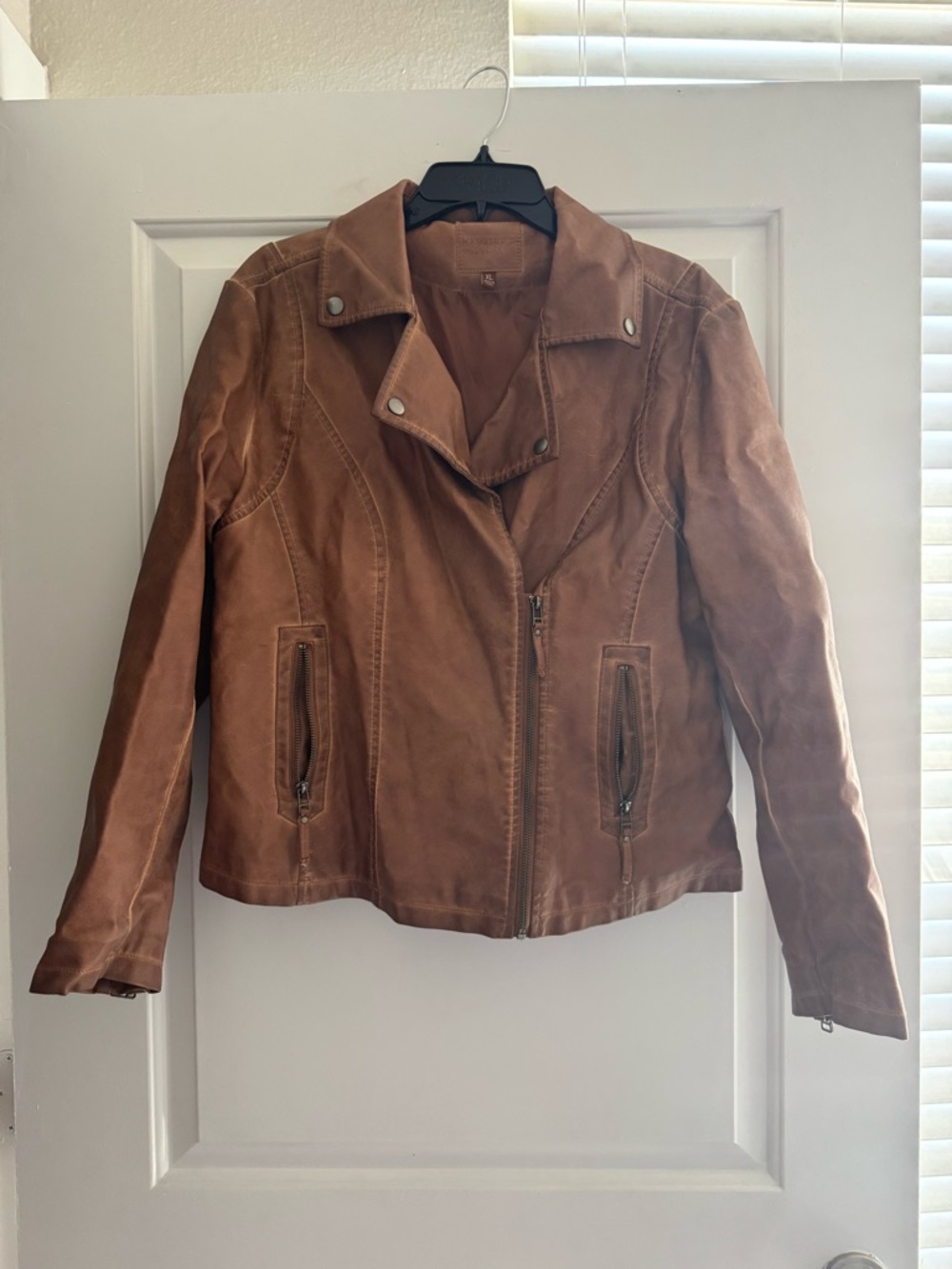 Faux leather jacket